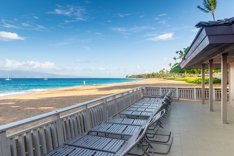 The Maui Eldorado beach cabana